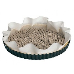 Confezione da 1 kg di palline in ceramica bianche per cottura alla cieca di crostate