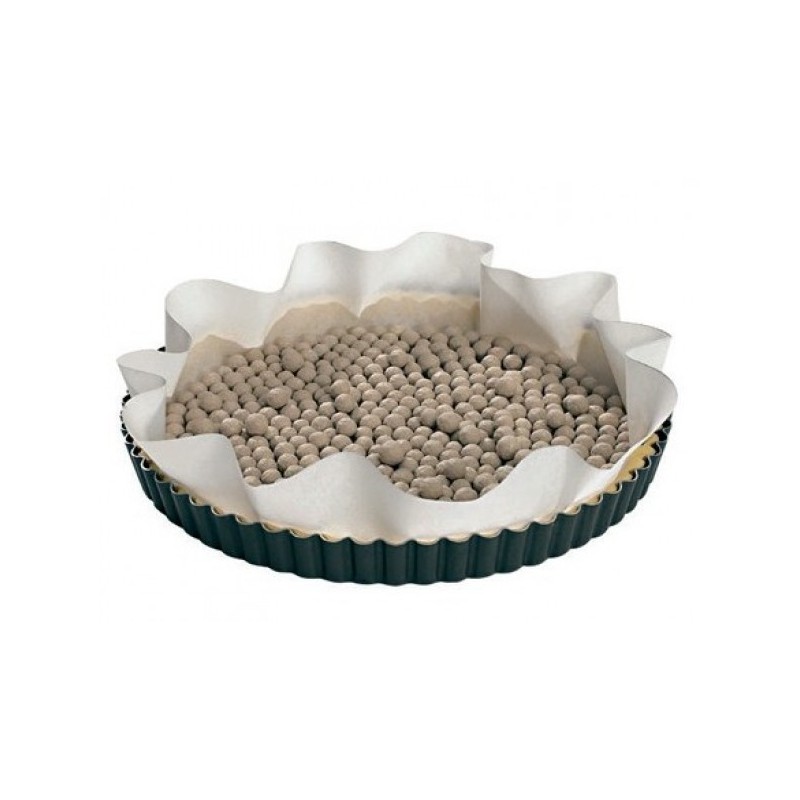 Confezione da 1 kg di palline in ceramica bianche per cottura alla cieca di crostate