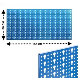 PANNELLO MURALE FORATO PORTA UTENSILI CM 50x100 AZZURRO