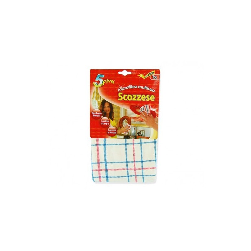 PANNO POLVERE SUPERFIVE SCOZZESE