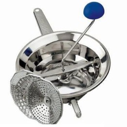 Passaverdure manuale inox Emanuel 3 da 24 cm - Omac