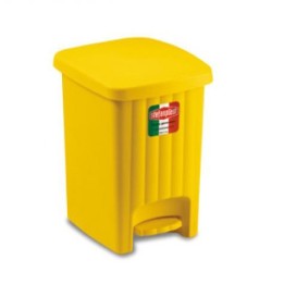 PATTUMIERA A PEDALE MARGHERITA Lt 20 GIALLA