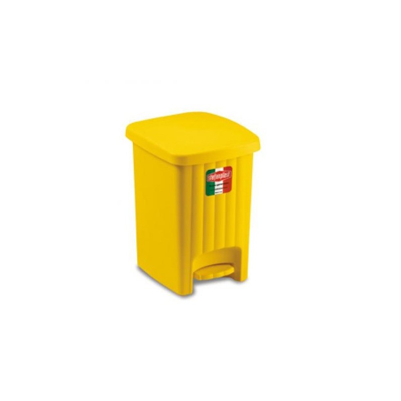 PATTUMIERA A PEDALE MARGHERITA Lt 20 GIALLA