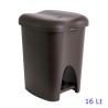 PATTUMIERA A PEDALE PATTUMELA Lt 16 MOKA
