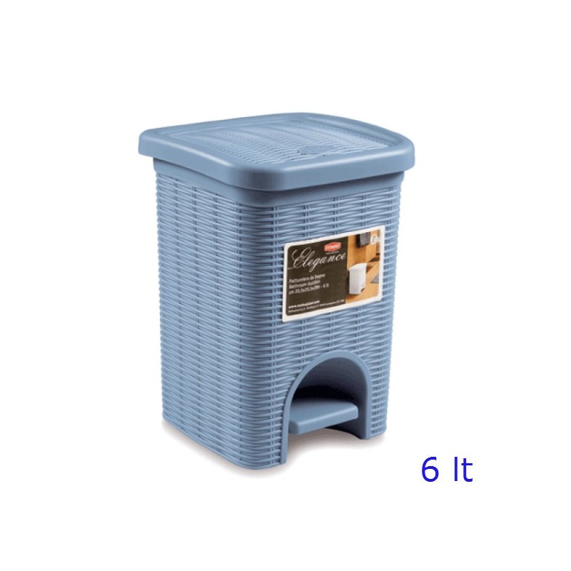 PATTUMIERA BAGNO ELEGANCE Lt 6 BLU AVIO