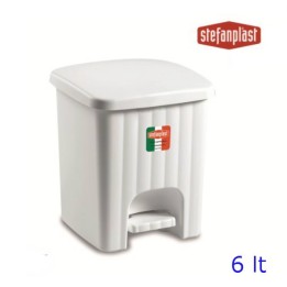 PATTUMIERA BAGNO PEDALINA Lt 6 BIANCA