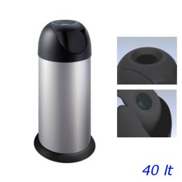 PATTUMIERA BASCULANTE METALLO LUSSO 40 LT MELICONI
