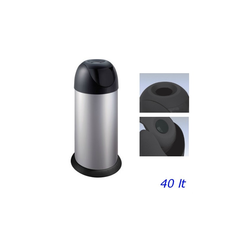 PATTUMIERA BASCULANTE METALLO LUSSO 40 LT MELICONI