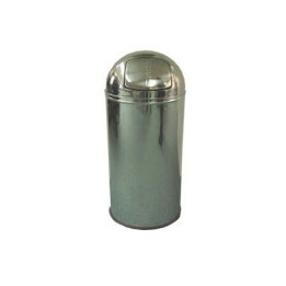 PATTUMIERA CON COPERCHIO PUSH INOX Lt 30