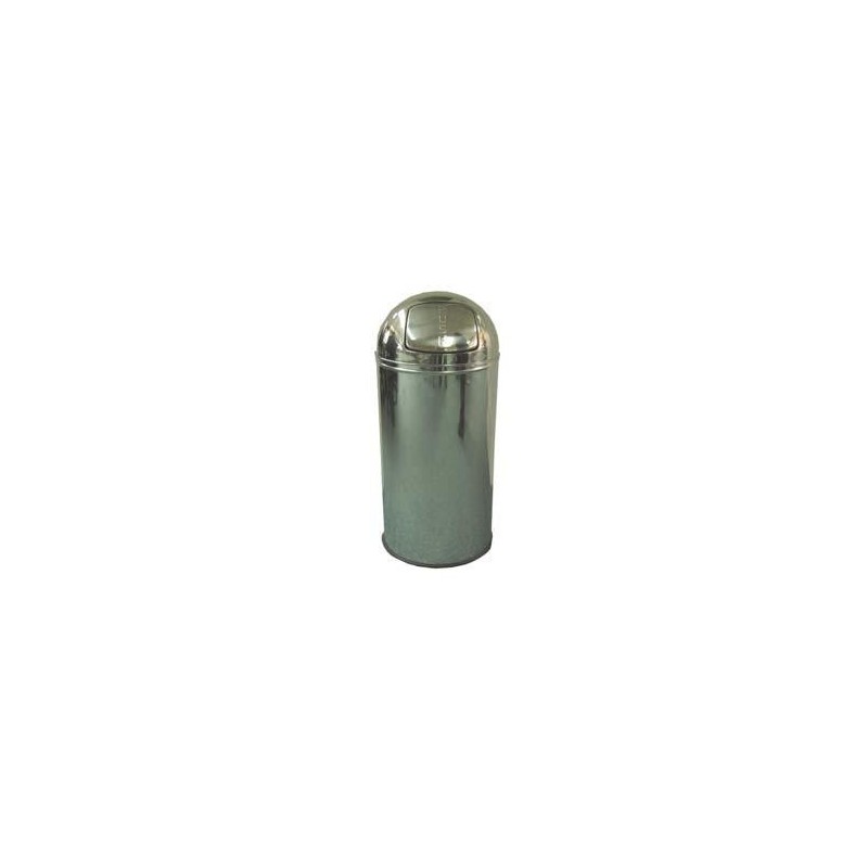 PATTUMIERA CON COPERCHIO PUSH INOX Lt 30