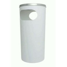 PATTUMIERA CON POSACENERE INOX VULCANO BIANCO