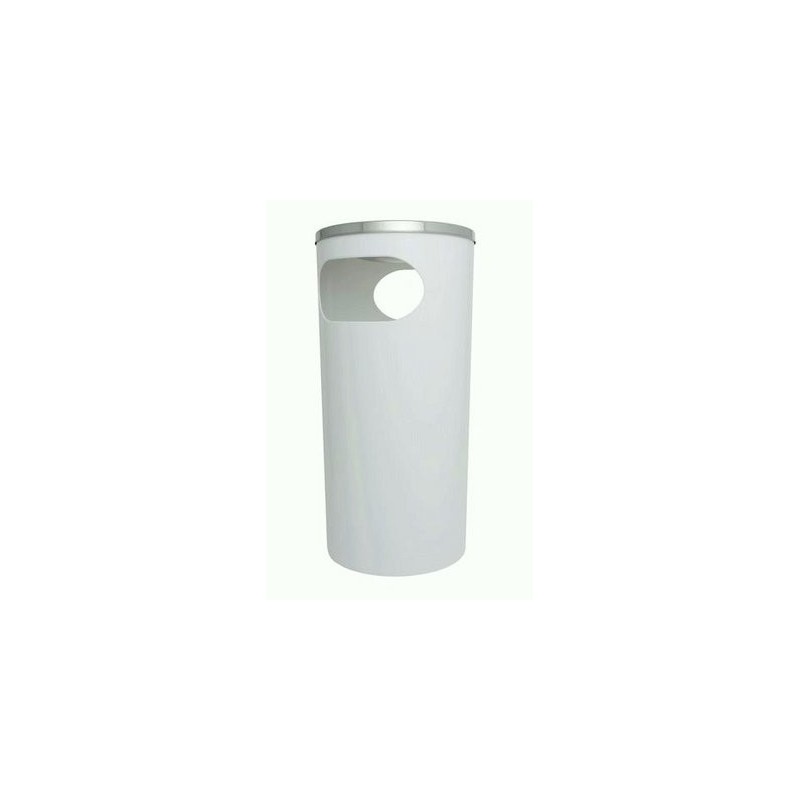 PATTUMIERA CON POSACENERE INOX VULCANO BIANCO
