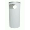 PATTUMIERA CON POSACENERE INOX VULCANO BIANCO
