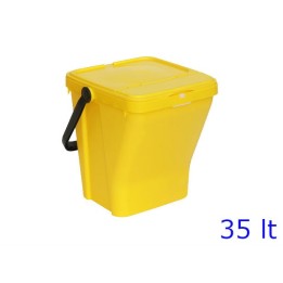 PATTUMIERA DIFFERENZIATA ECOTOP Lt 35 GIALLO