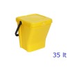 PATTUMIERA DIFFERENZIATA ECOTOP Lt 35 GIALLO