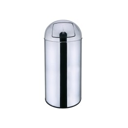 PATTUMIERA INOX COPERCHIO PUSH Lt 40