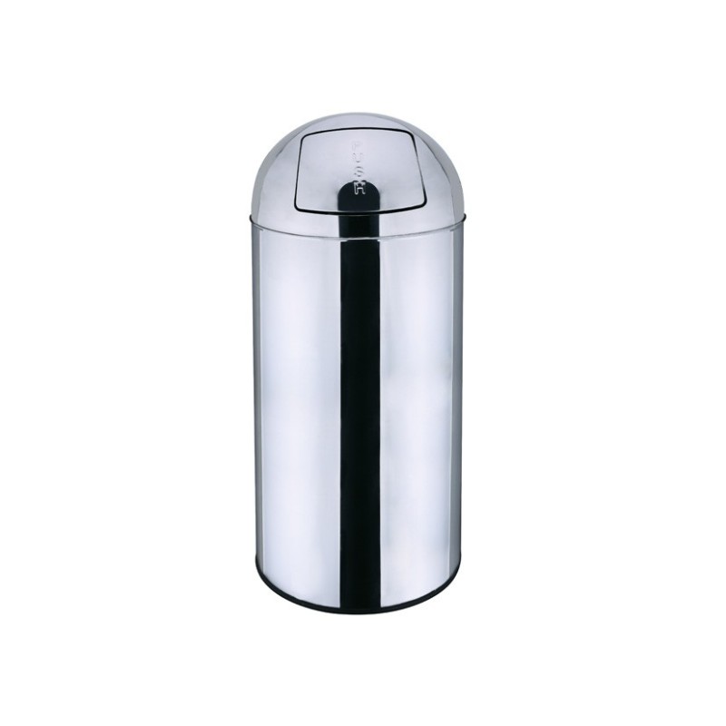 PATTUMIERA INOX COPERCHIO PUSH Lt 40