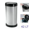PATTUMIERA MODA BIN 42 LT SILVER CON COPERCHIO