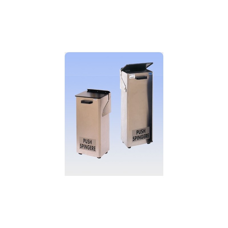PATTUMIERA MURALE INOX Lt 80