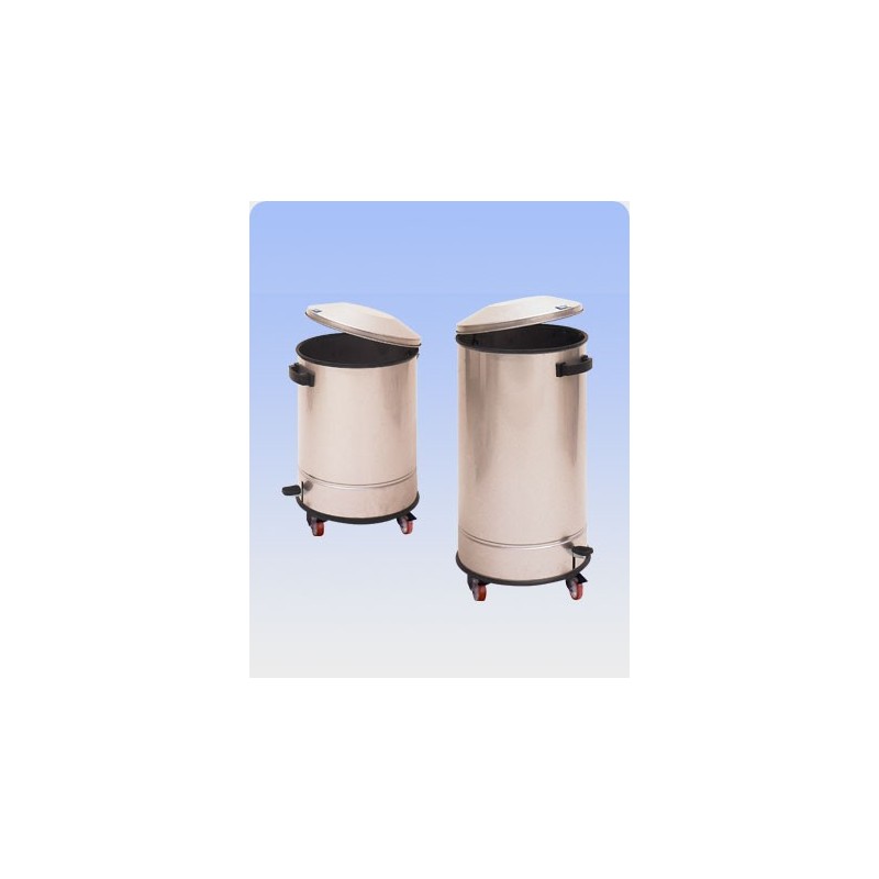 PATTUMIERA TENUTA LIQUIDA CARELLATA C/COP E PEDALE Lt 70