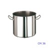 PENTOLA ALTA INOX 2/M CM 36 SERIE 2000