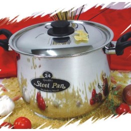 PENTOLA INOX TRIPLO FONDO STEELPAN C/C CM 28