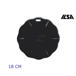 PIASTRA DISCO SPARGIFIAMMA RADIANTE IN GHISA SMALTATA CM 18 ILSA