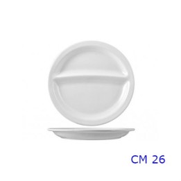 PIATTO ANTIPASTIERA BIS CM 26 NAPOLI BIANCO