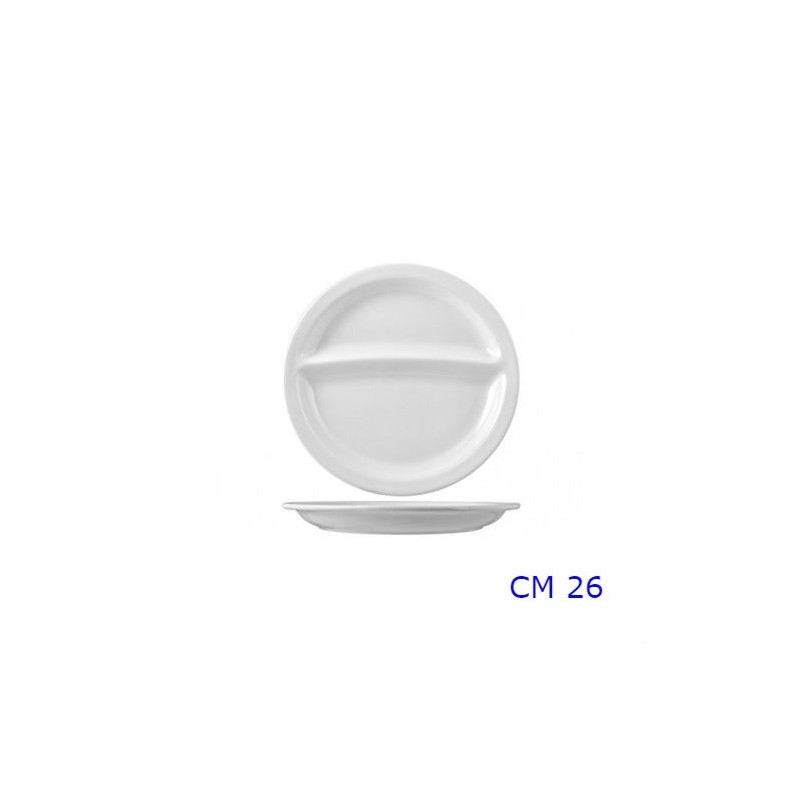 PIATTO ANTIPASTIERA BIS CM 26 NAPOLI BIANCO