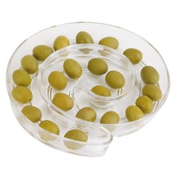 PIATTO APERITIVO ACRILICO CHIOCCIOLA