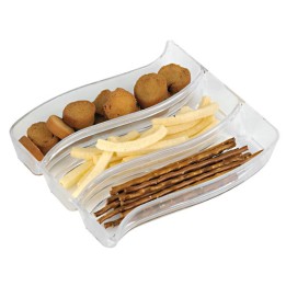 PIATTO APERITIVO ACRILICO ONDE