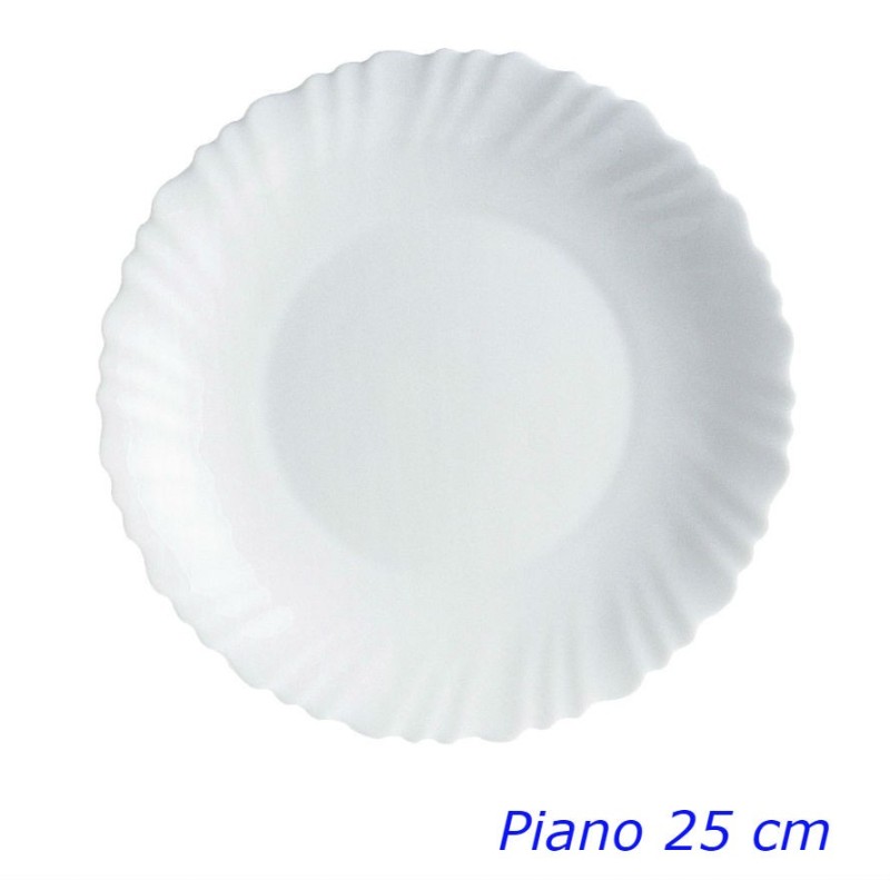 PIATTO ARCOPAL FESTON BIANCO PIANO CM 25 LUMINARC