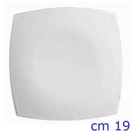 PIATTO ARCOPAL QUADRATO FRUTTA CM 19 BIANCO LUMINARC