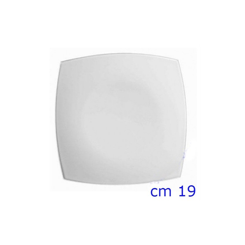 PIATTO ARCOPAL QUADRATO FRUTTA CM 19 BIANCO LUMINARC