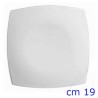 PIATTO ARCOPAL QUADRATO FRUTTA CM 19 BIANCO LUMINARC