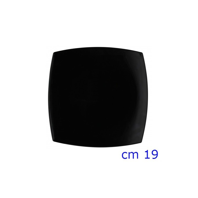 PIATTO ARCOPAL QUADRATO FRUTTA CM 19 NERO LUMINARC