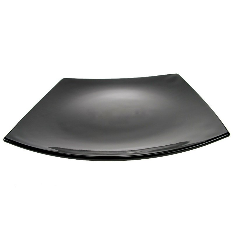 PIATTO ARCOPAL QUADRATO PIANO CM 27 NERO LUMINARC