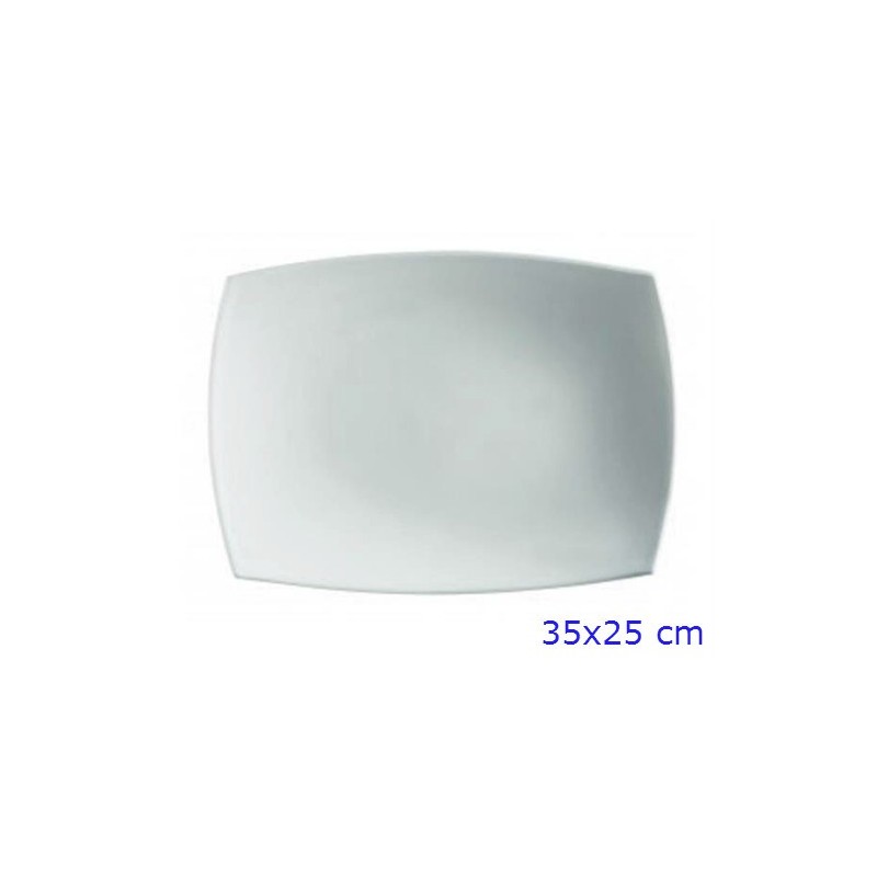 PIATTO ARCOPAL QUADRATO PIANO PORTATA CM 35x25 BIANCO LUMINARC