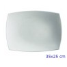 PIATTO ARCOPAL QUADRATO PIANO PORTATA CM 35x25 BIANCO LUMINARC