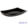 PIATTO ARCOPAL QUADRATO PIANO PORTATA CM 35x25 NERO LUMINARC