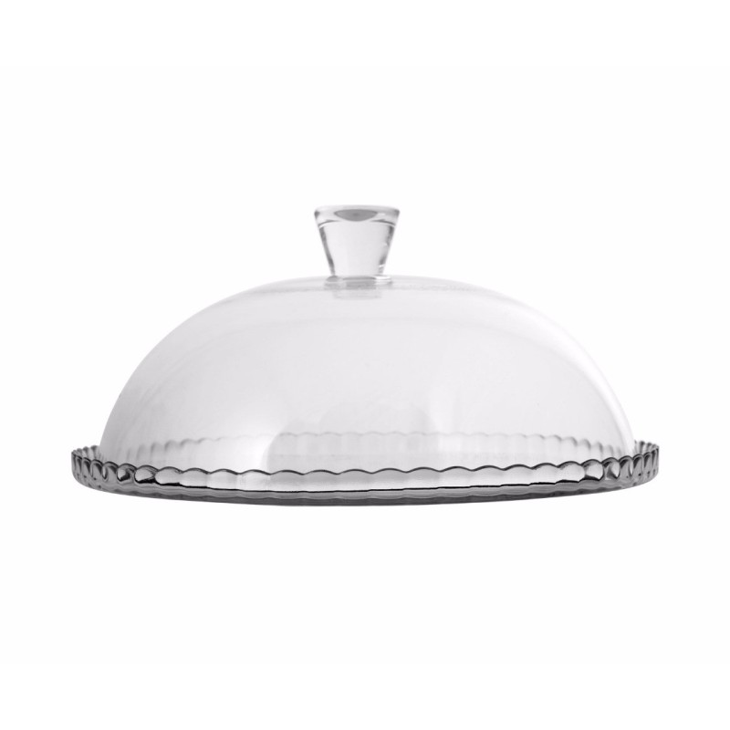 PIATTO IN VETRO PORTA DOLCI MOD. PATISSERIE CM 32 CON COPERCHIO