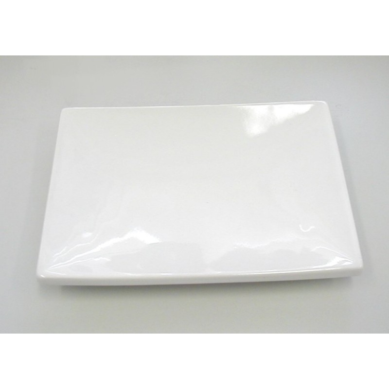 PIATTO PIANO RETTANGOLARE CM 22x15 BIANCO LUCIDO