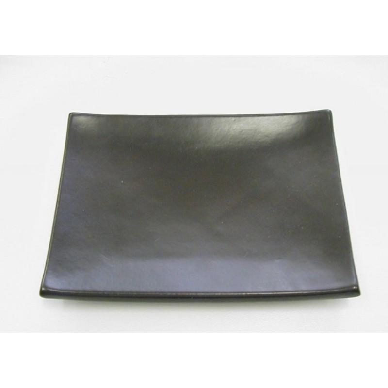PIATTO PIANO RETTANGOLARE CM 22x15 NERO OPACO