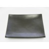 PIATTO PIANO RETTANGOLARE CM 22x15 NERO OPACO