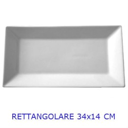 PIATTO PORCELLANA SATURNIA KIMI QUADRATO RETTANGOLARE CM 34x14
