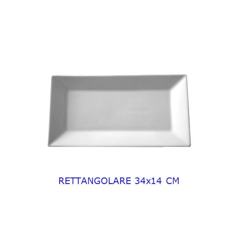 PIATTO PORCELLANA SATURNIA KIMI QUADRATO RETTANGOLARE CM 34x14