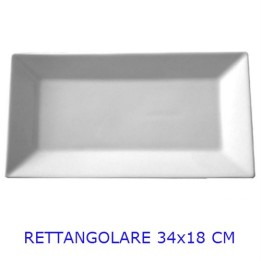 PIATTO PORCELLANA SATURNIA KIMI QUADRATO RETTANGOLARE CM 34x18