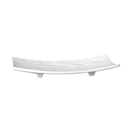PIATTO SUSHI RETTANGOLARE MELAMINA CM 22x12 BIANCO
