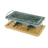 PIETRA OLLARE ILSA PARTY CM 19x37 CON SUPPORTO E VASSOIO LEGNO