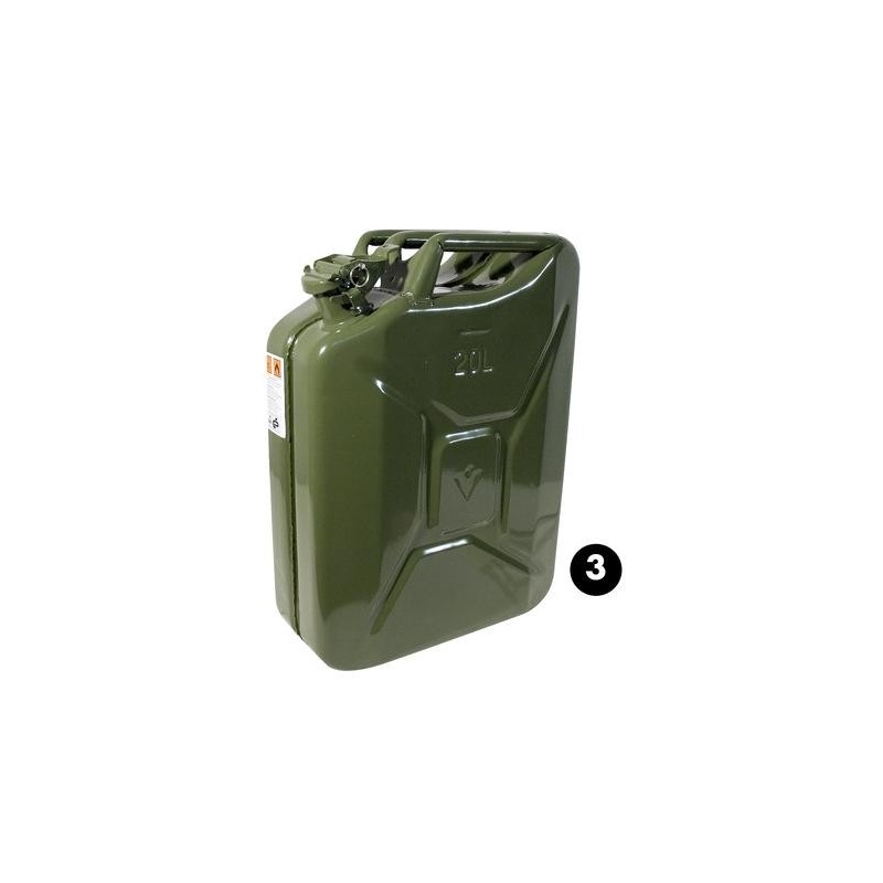 TANICA METALLO PER BENZINA Lt 20 VERDE